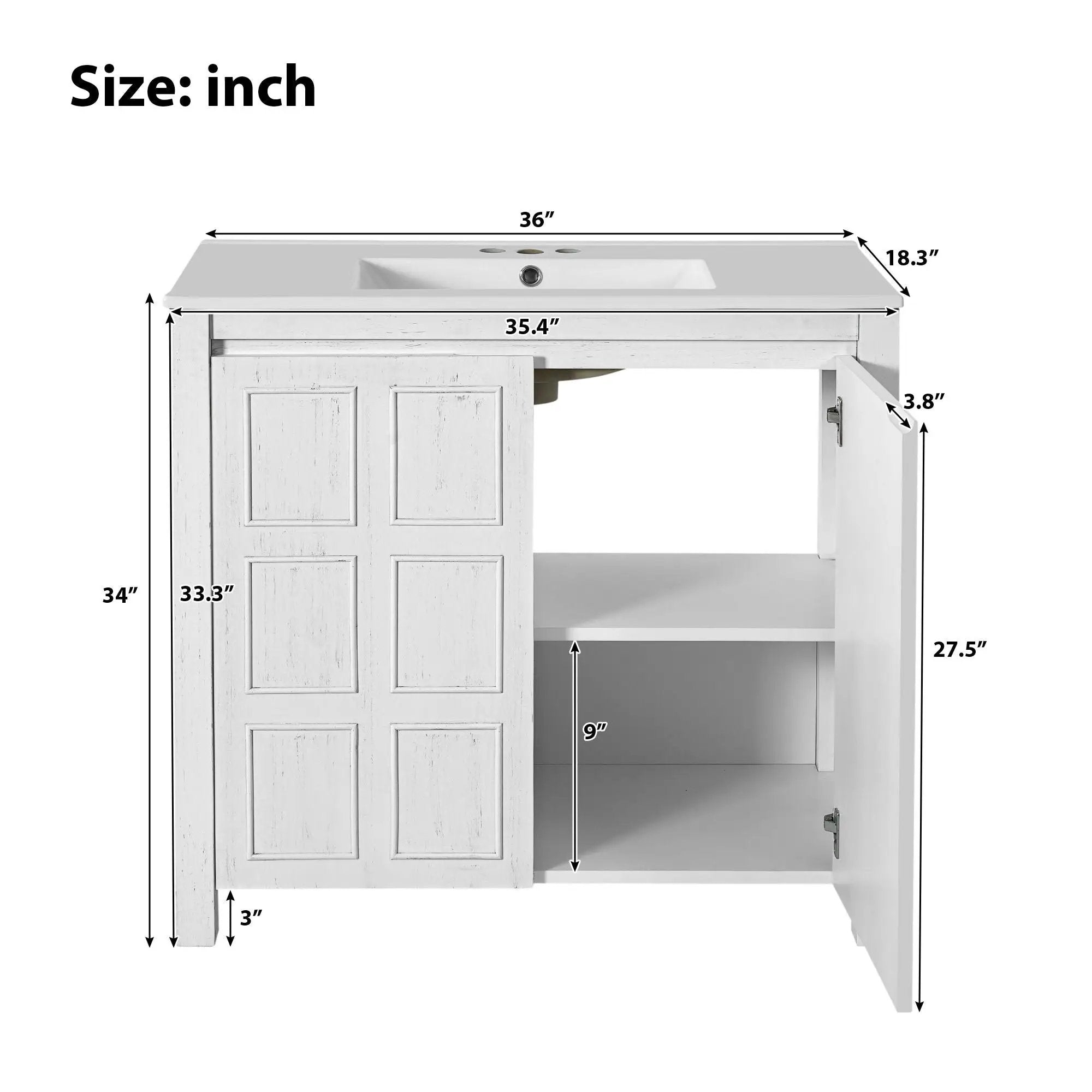 Bathroom Vanity Organizer With Sink, Combo Cabinet Set, Bathroom Storage Cabinet
