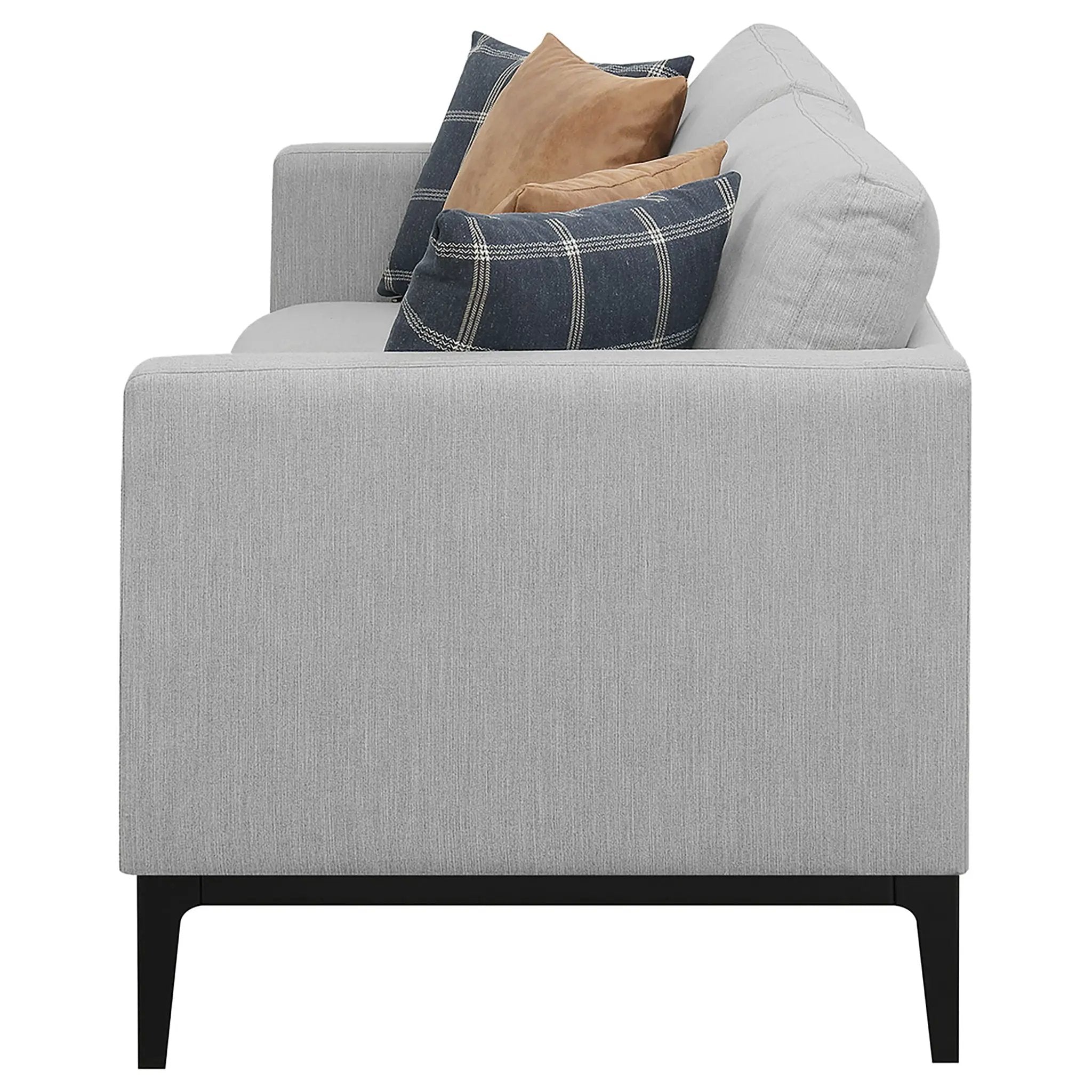 Apperson Upholstered Track Arm Sofa Light Grey by Unique Piece Furniture