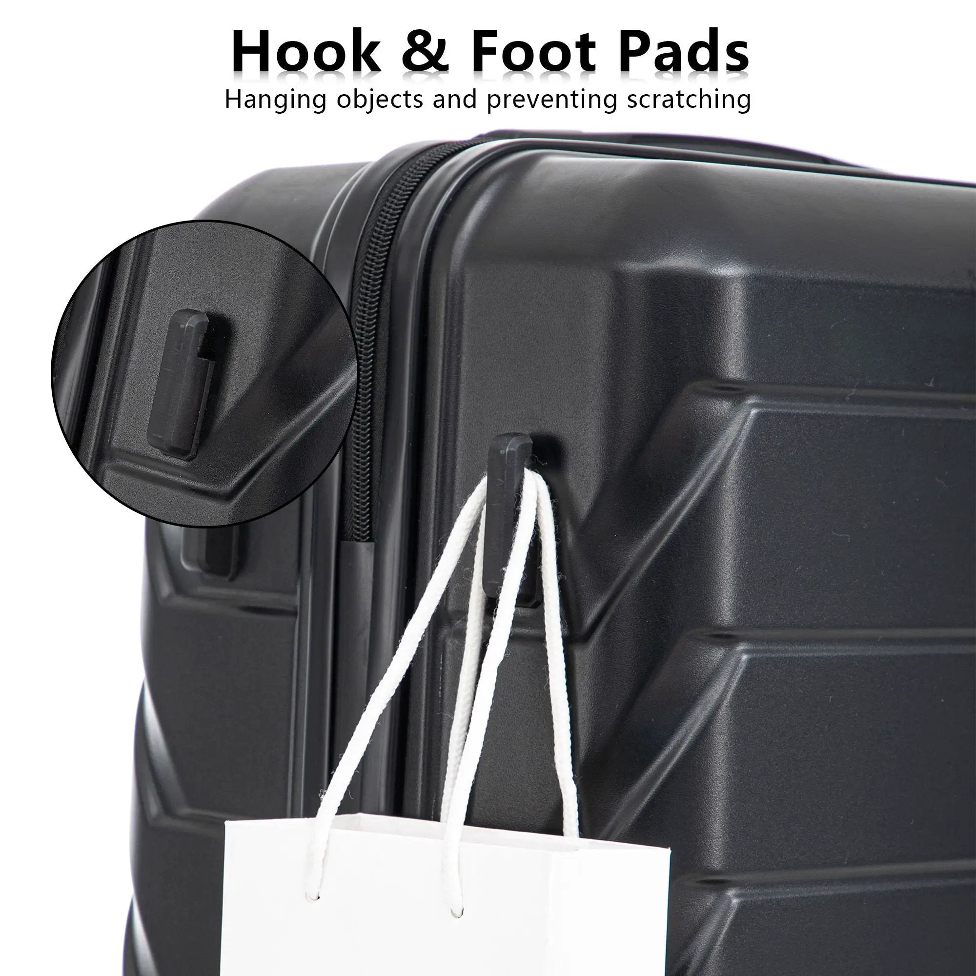 3 Pieces Set 20" / 24" / 28" Spinner Wheel Luggage With Combination Lock by HouseOfZazla