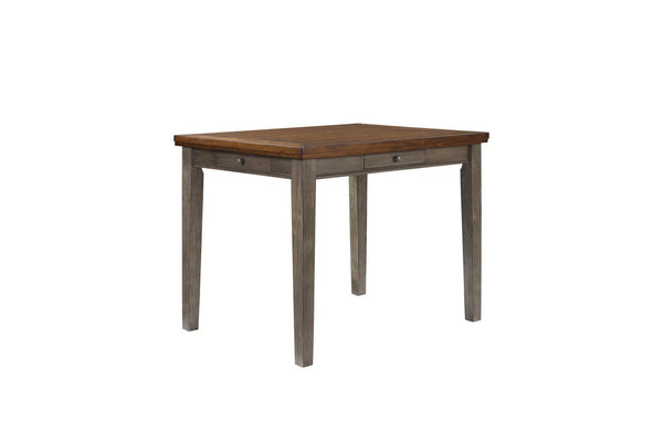 Counter Height 2 Tone 4 Drawer Dining Table - Gray