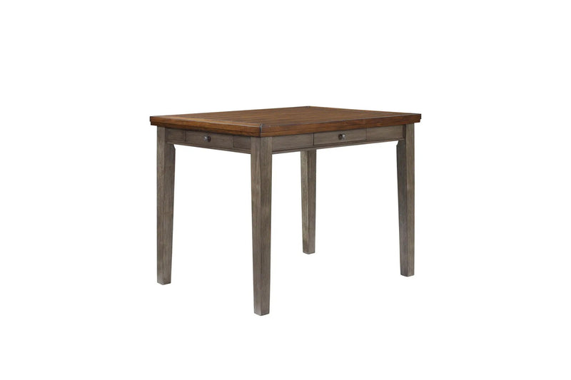 Counter Height 2 Tone 4 Drawer Dining Table - Gray