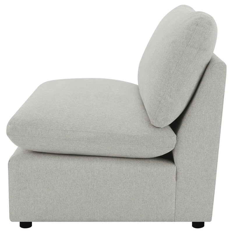 Collins Modular Armless Chair Grey by Unique Piece Furniture