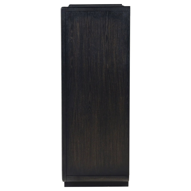 Leandro 5-drawer Bedroom Chest of Drawers Burnished Black by Unique Piece Furniture