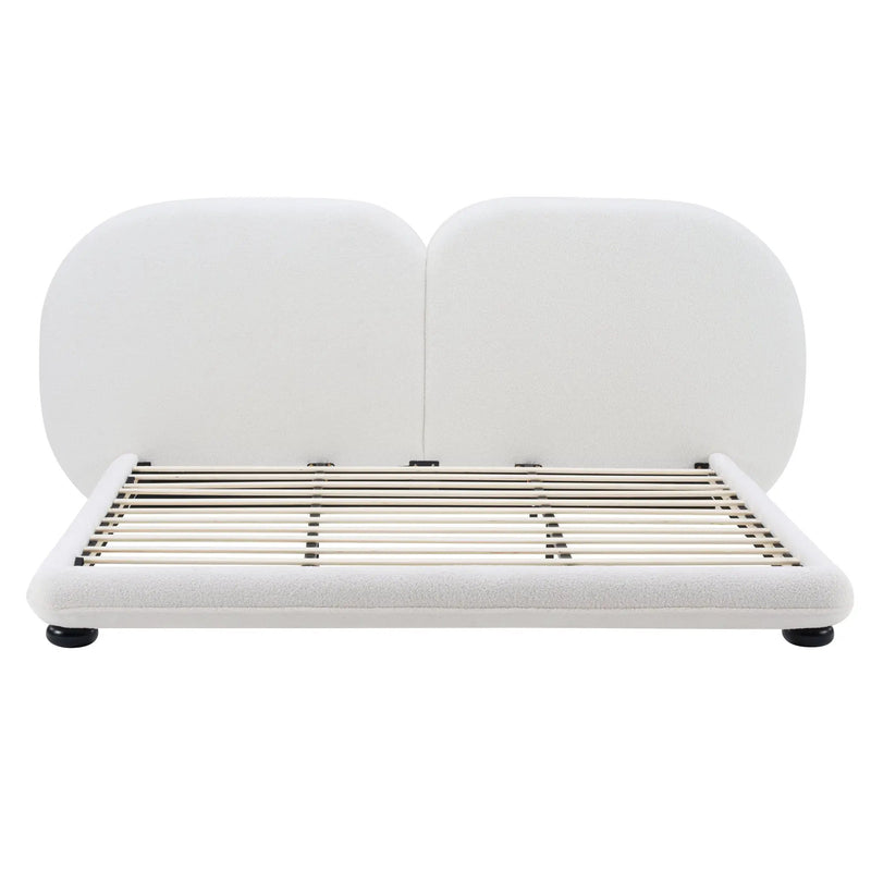 Extra Thick Upholstered Platform Bed Frame by HouseOfZazla