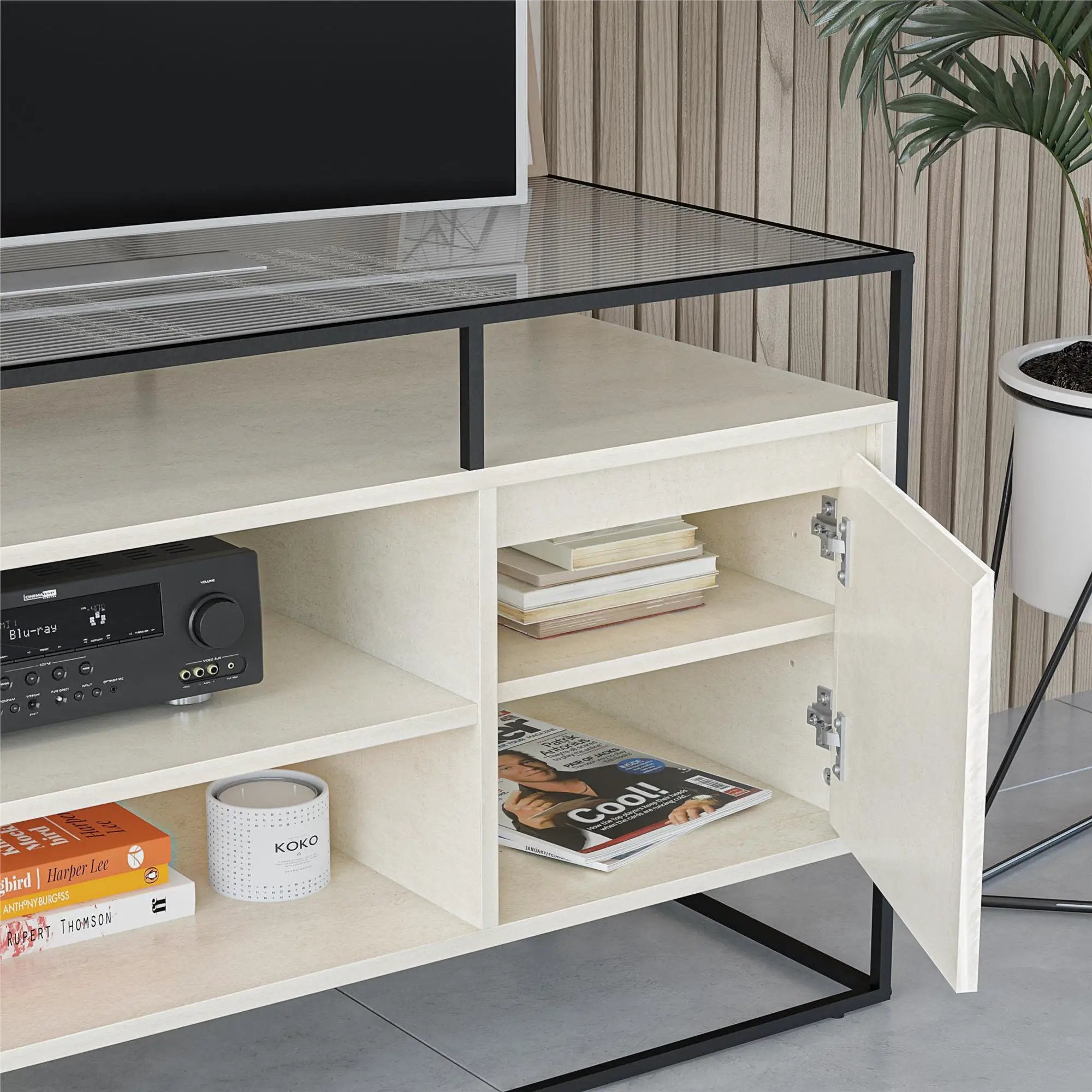 Camley - Media Console TV Stand - White by Unique Piece Furniture