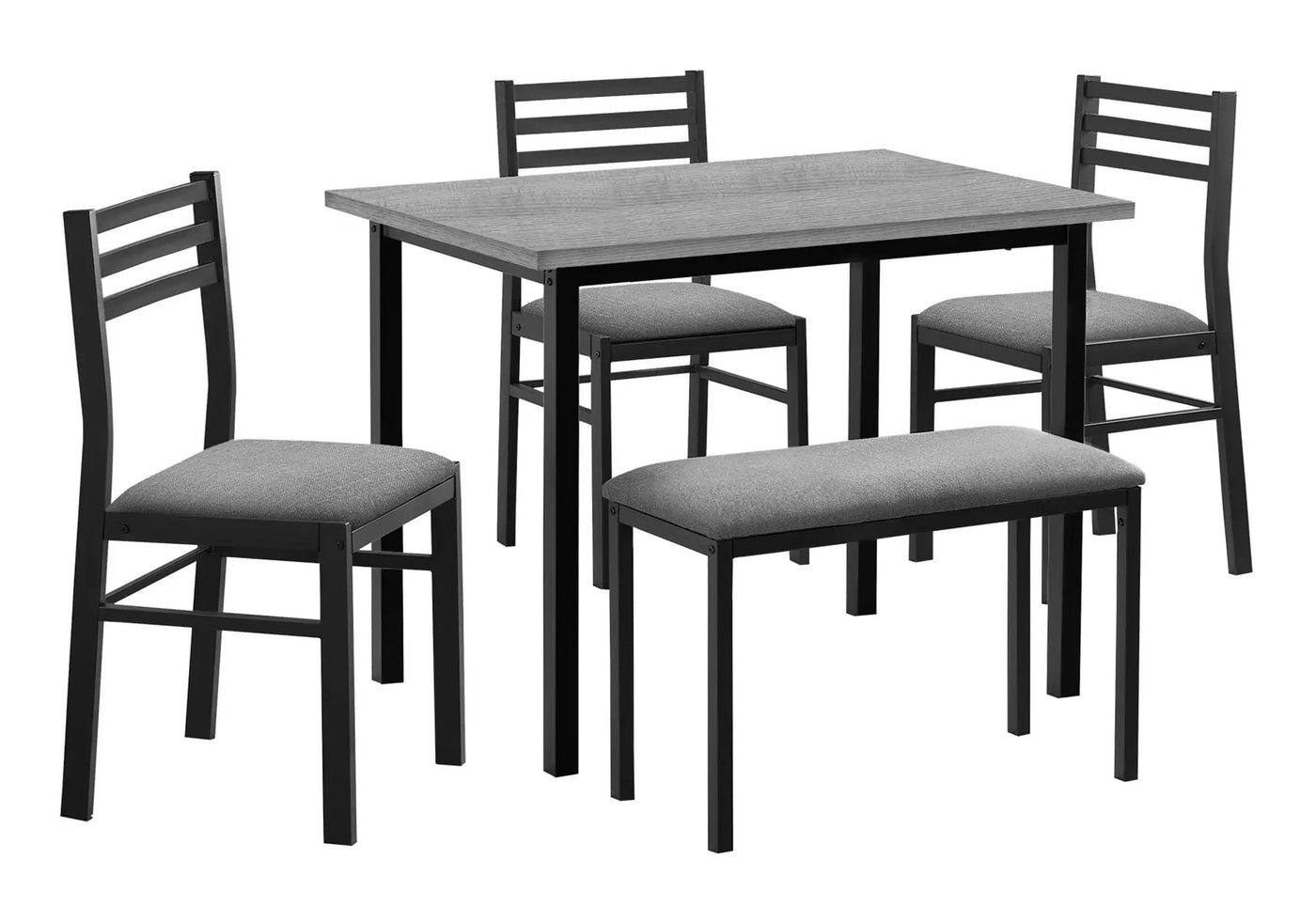 Dining Set, 5 Pieces, Rectangular, Small, Contemporary & Modern by HouseOfZazla