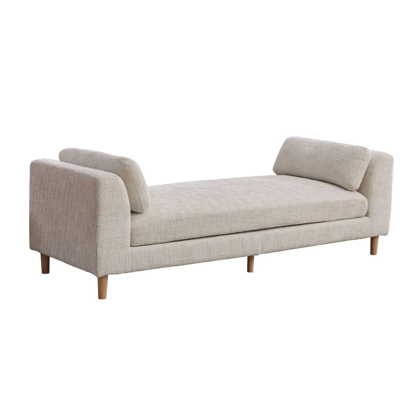 Modern Upholstered End Of Bed Bench With Armrests by HouseOfZazla