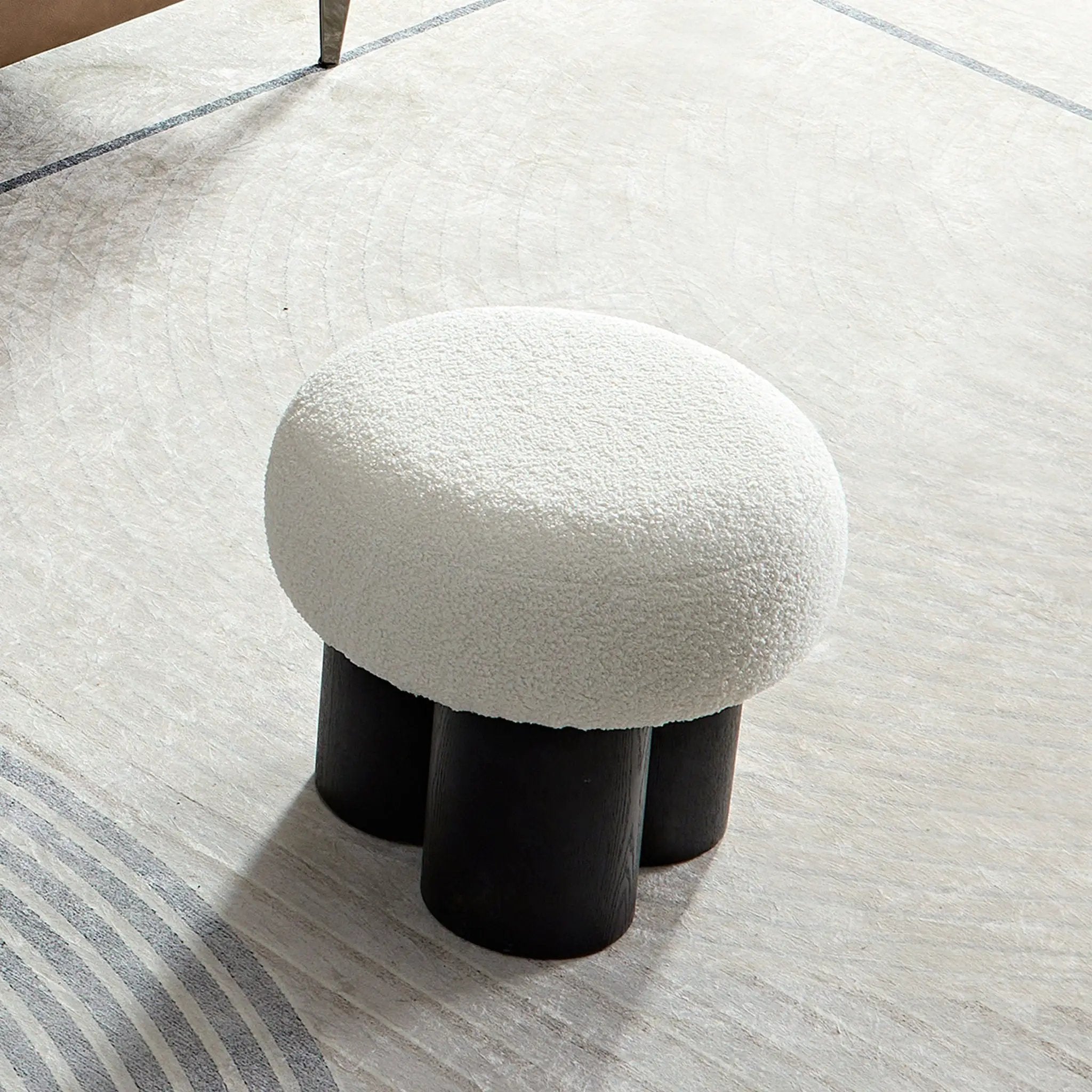 Versatile Mushroom Stool With Cushion by Unique Piece Furniture