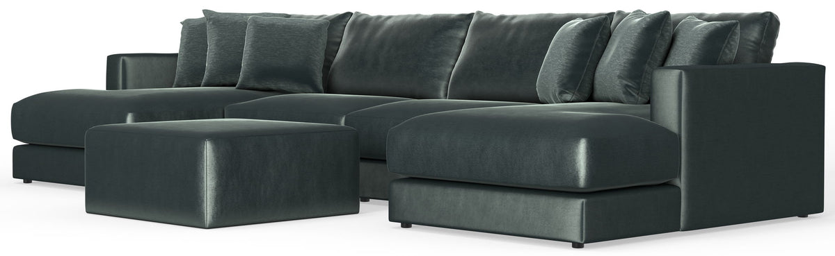 Remington - Modular Sofa And Cocktail Ottoman - Pine, photo 18 of 28