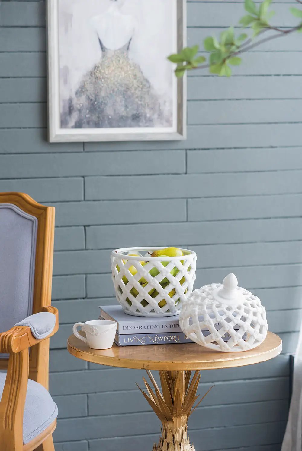 Ballas - Bird Lidded Jar - White by HouseOfZazla
