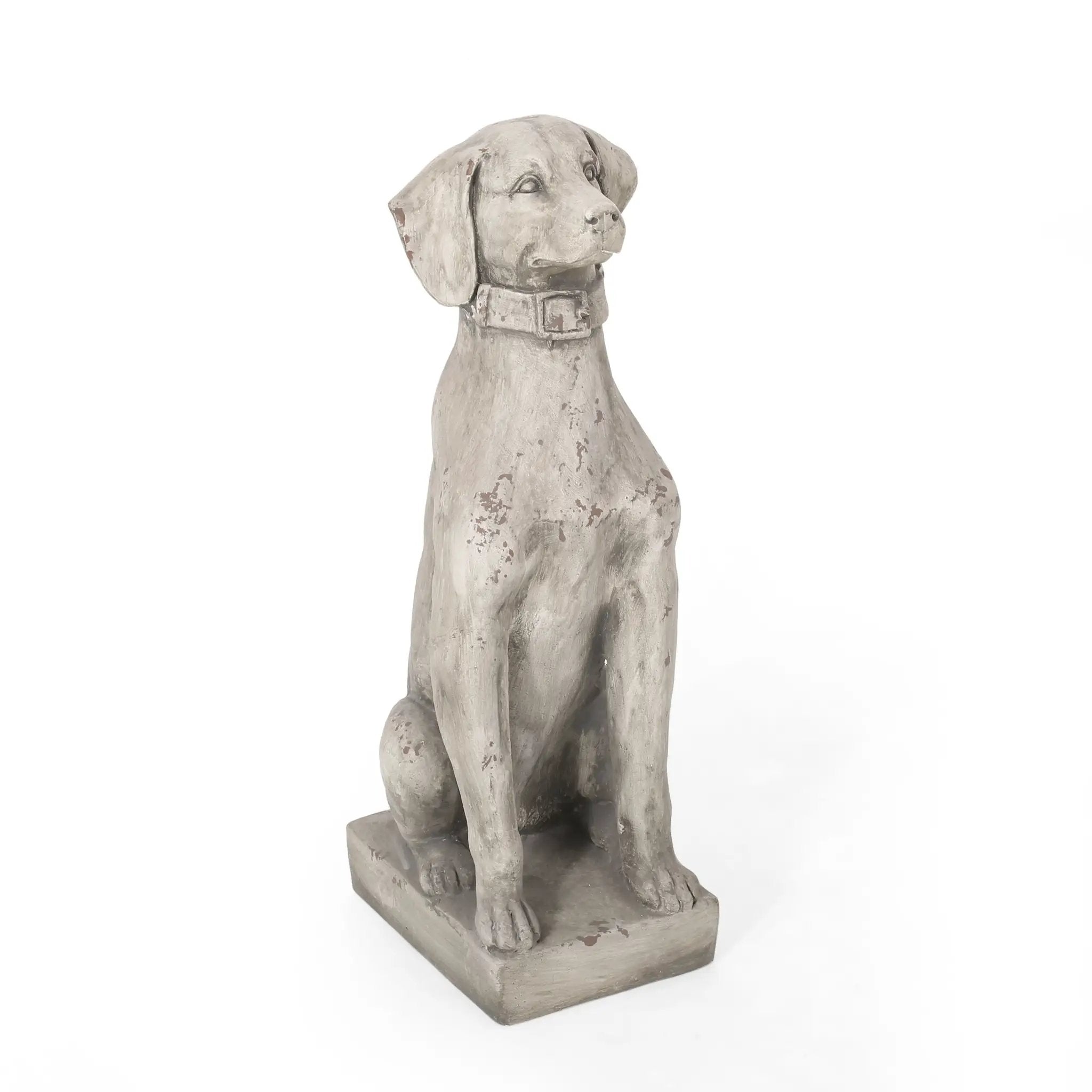 MGO Dog Decor Outdoor Dog Statue, Antique by HouseOfZazla