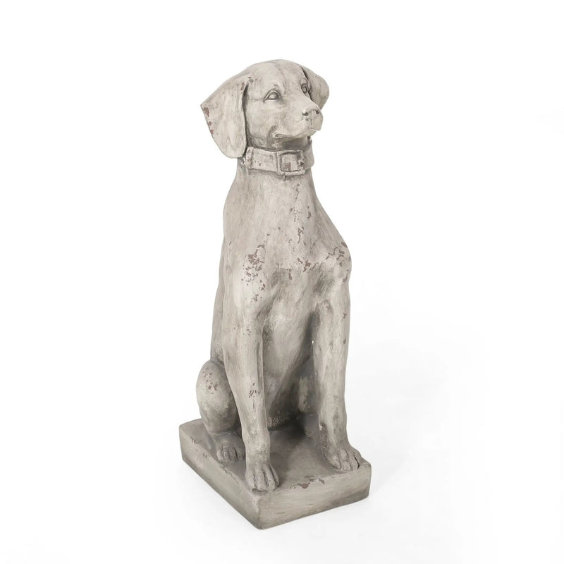 MGO Dog Decor Outdoor Dog Statue, Antique by HouseOfZazla