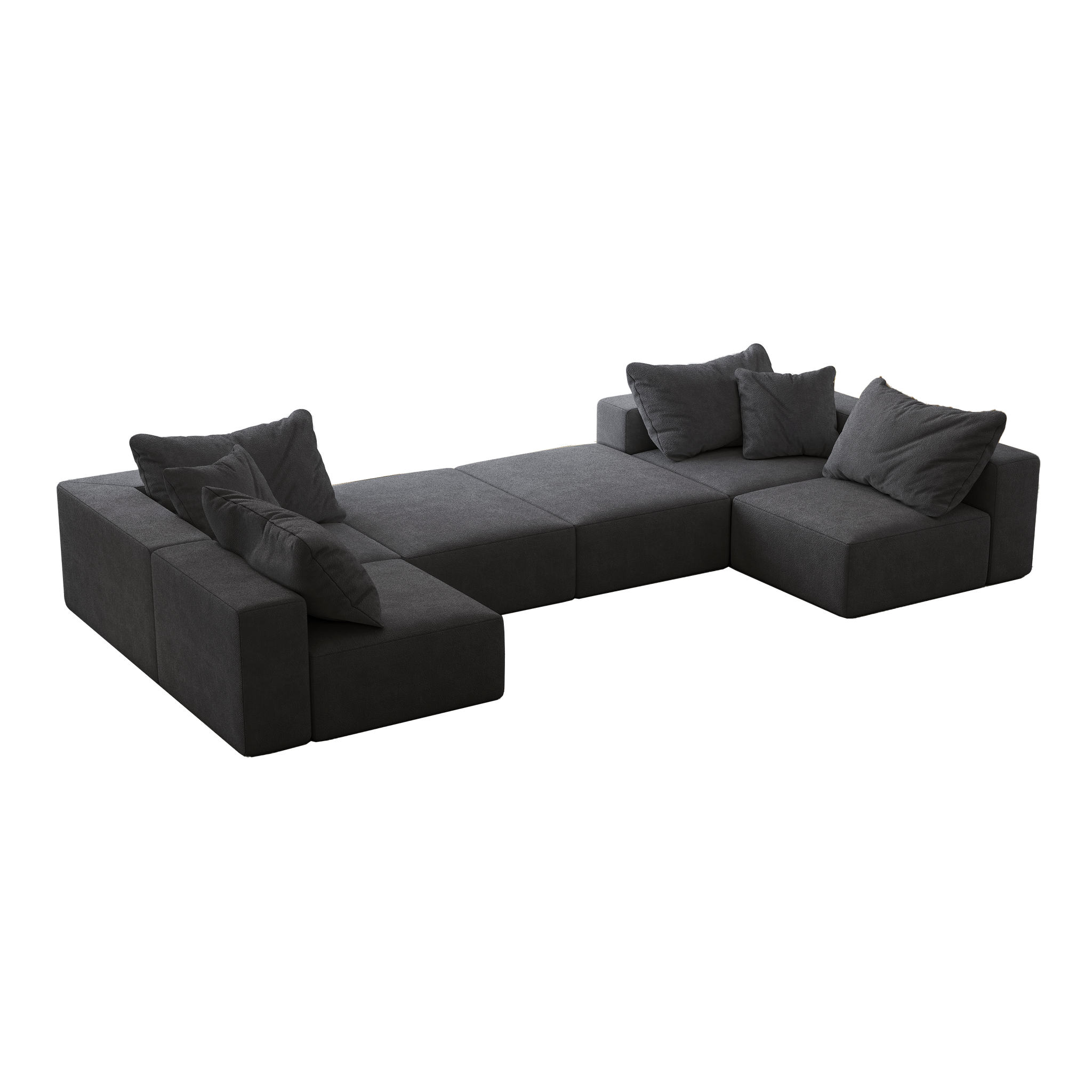 Oversized Sponge Cloud Sofa - Modern Sectional Couch Set by HouseOfZazla