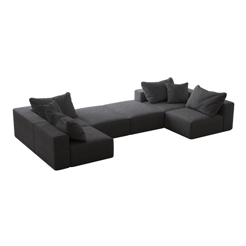 Oversized Sponge Cloud Sofa - Modern Sectional Couch Set by HouseOfZazla
