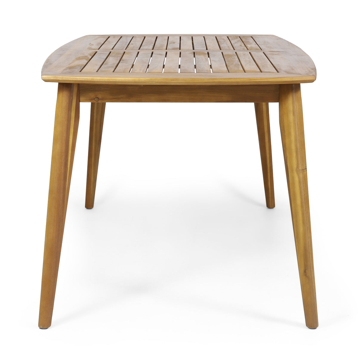 Outdoor Dining Table with Acacia Wood Frame, Teak, photo 7 of 10