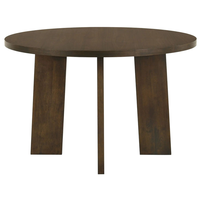 Strouse 5-piece Dining Set Cream and Walnut by Unique Piece Furniture