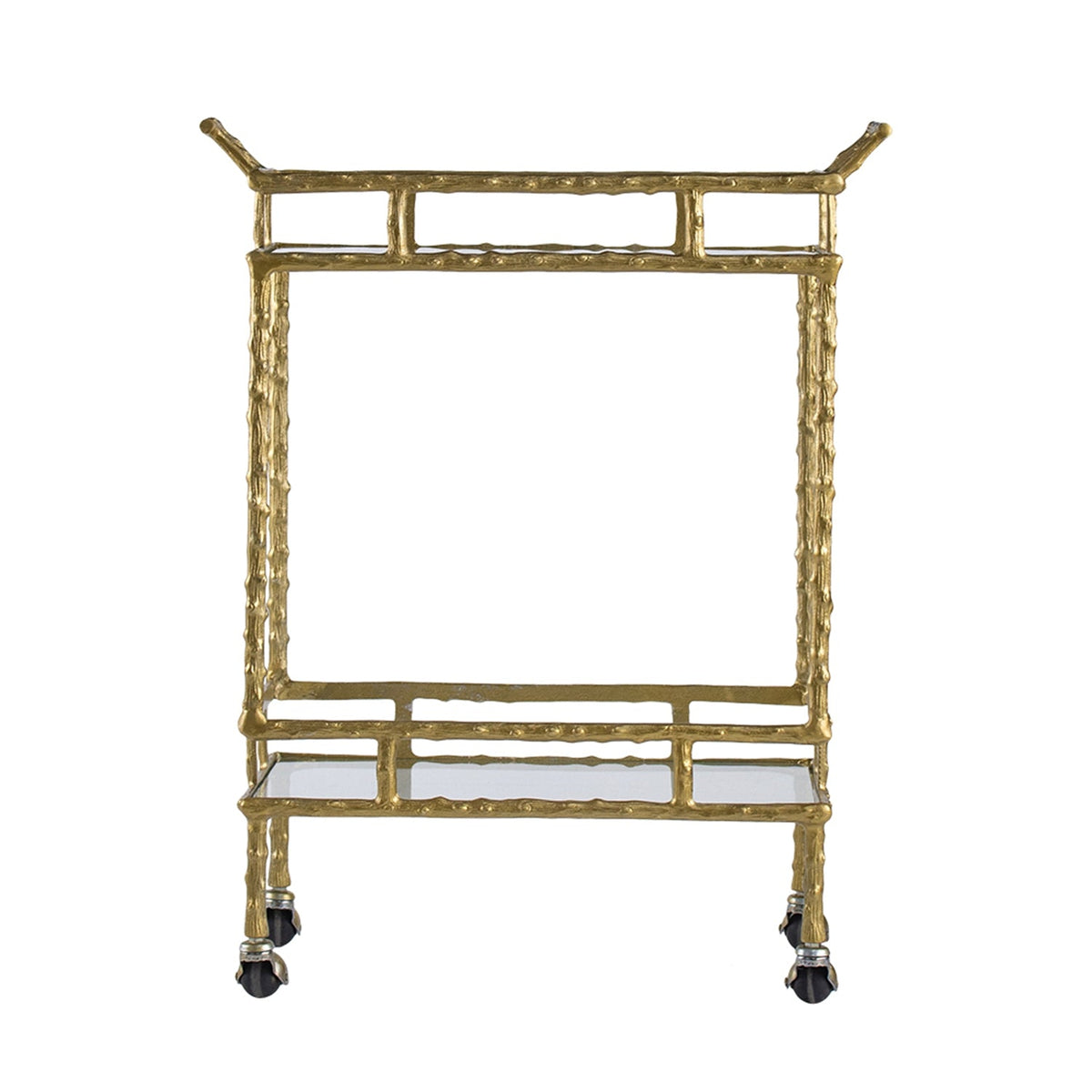 Antique Twig Bar Cart with Two-Tiered Design, photo 4 of 10