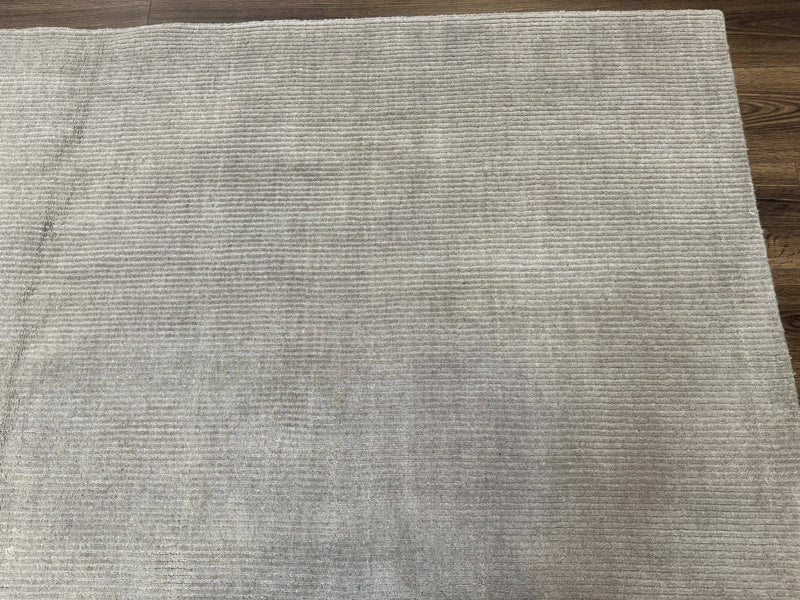 Tibetan Rug 8x10 Taupe Handmade Wool Modern Contemporary Carpet by Jewel Rugs