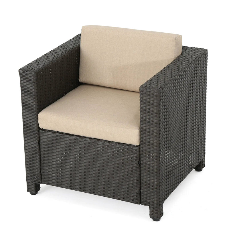 Stylish Outdoor Club Chair With Weather Resistant Cushions by HouseOfZazla