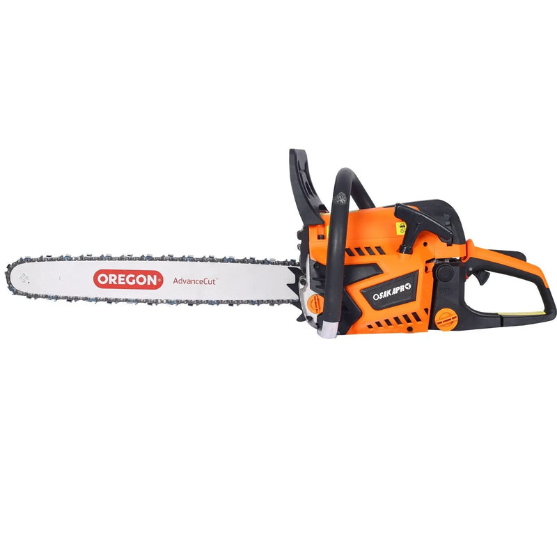 Gasoline Chainsaw 20" 52Cc For Tree And Wood Cutting - Orange by HouseOfZazla