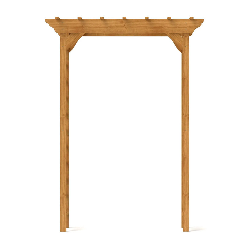 Arbor, Wedding Arch For Ceremony, Trellis For Plant Climbing, Christmas Decor Pergola For Garden Backyard - Yellow by HouseOfZazla