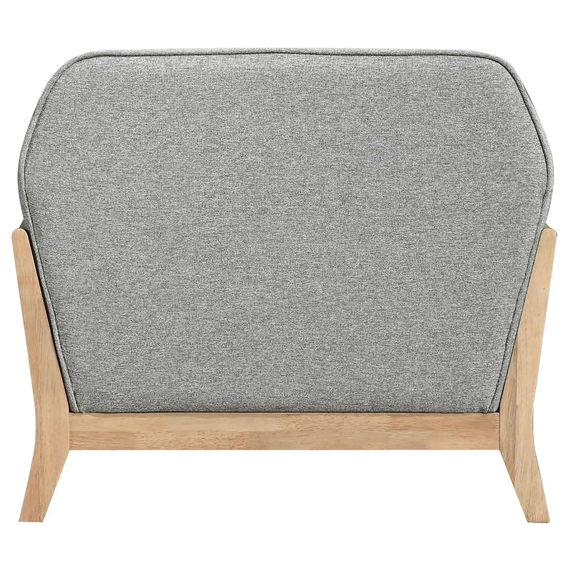 Vaughn Fabric Upholstered Flared Arm Accent Chair Grey by Unique Piece Furniture