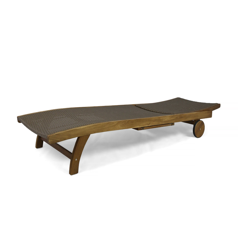 Banzai Chaise Lounge with Pull-Out Tray [Set of 2 Pcs] by HouseOfZazla