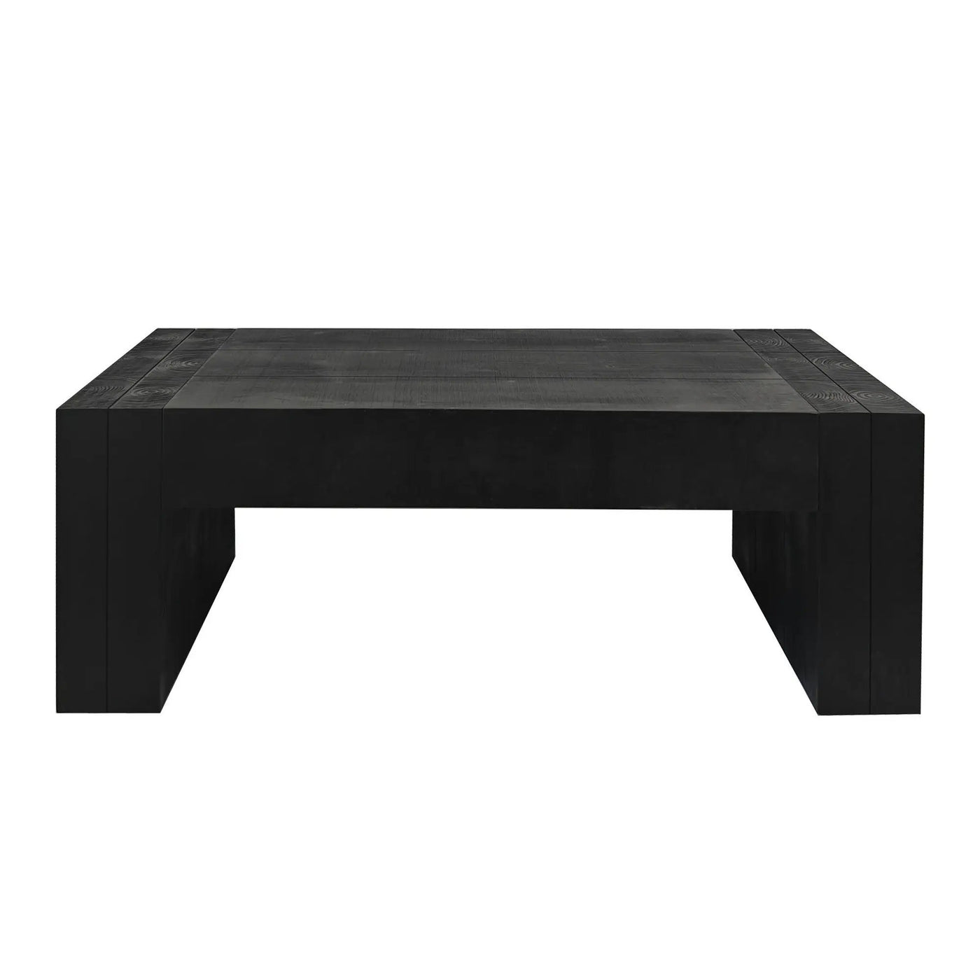 Modern Farmhouse Living Room Block Leg Coffee Table by HouseOfZazla
