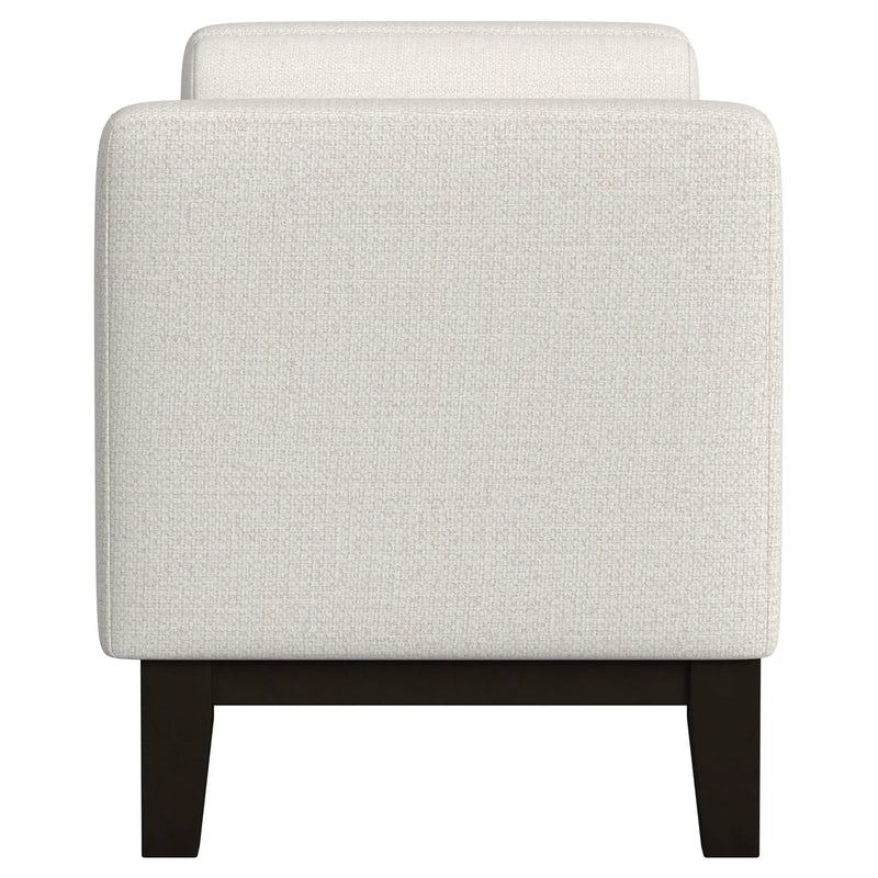 Thomas - Raised Arm Accent Bench - Ivory