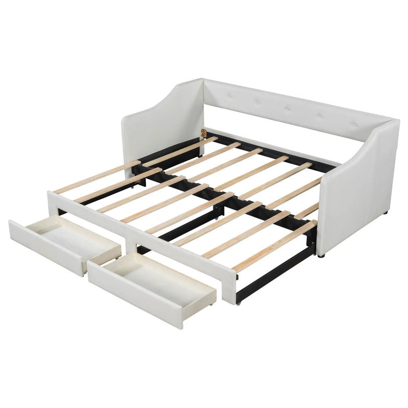 Upholstered Daybed With 2 Drawers by Unique Piece Furniture