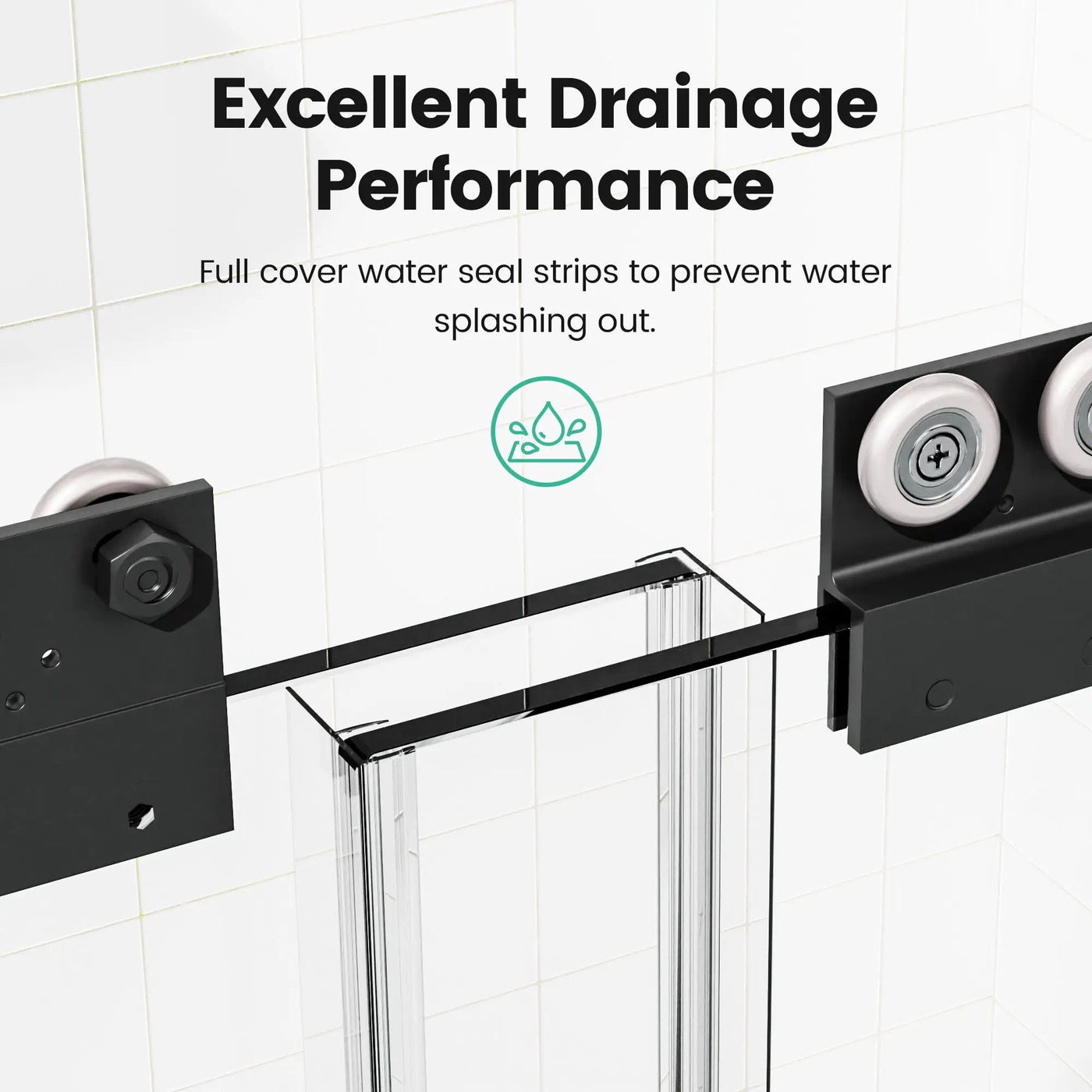 Semi-Frameless Double Sliding Shower Door, Bypass Shower Door, 1 / 4" (6Mm) Thick SGCC Tempered Glass Door by HouseOfZazla