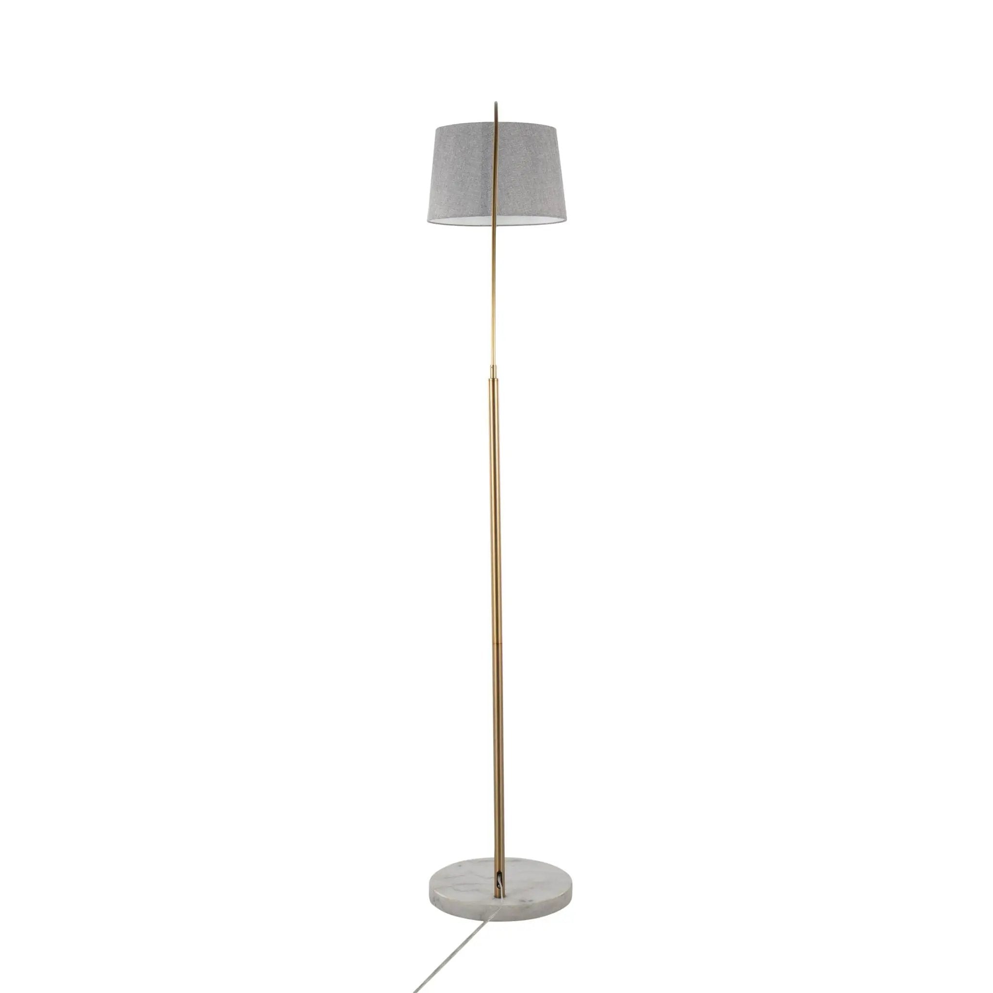 March - Contemporary Floor Lamp & Elegant Finish by HouseOfZazla