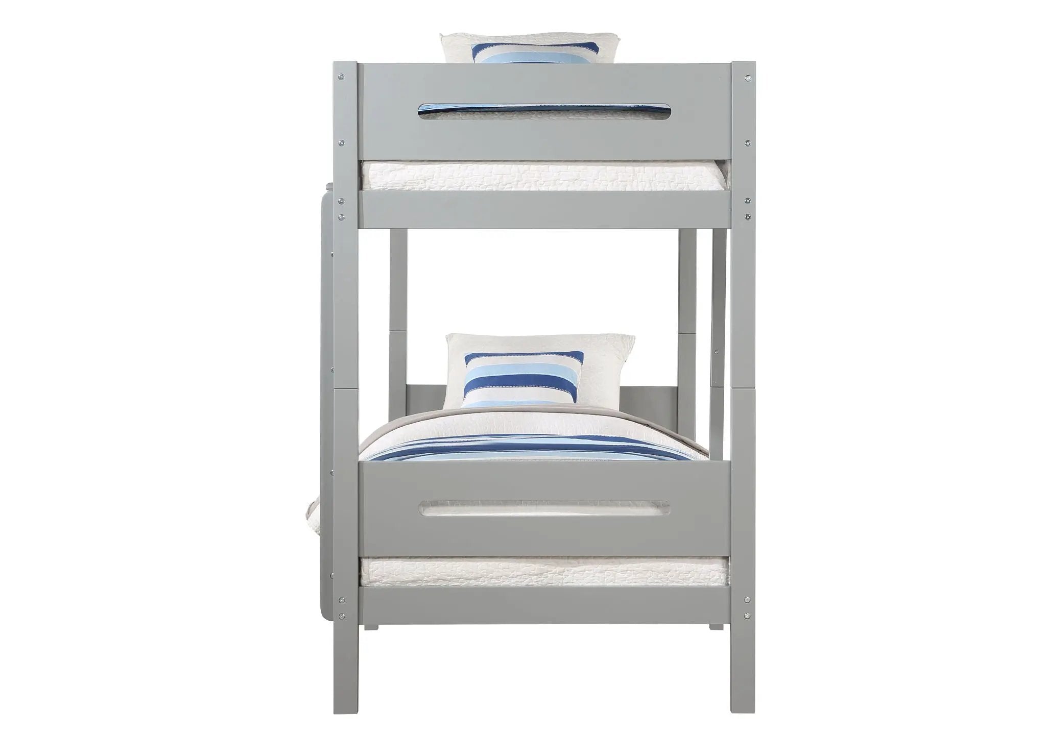 Edah - Twin Twin Bunk Bed - Gray by Unique Piece Furniture