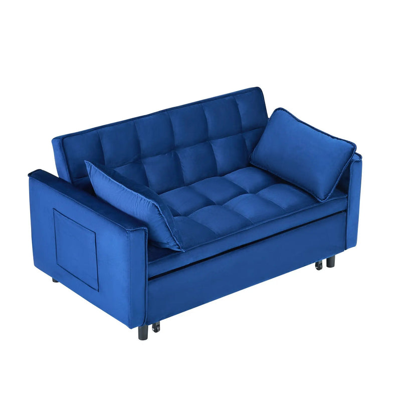 Sofa Bed With Pockets, 3 In 1 Convertible For Living Room by HouseOfZazla