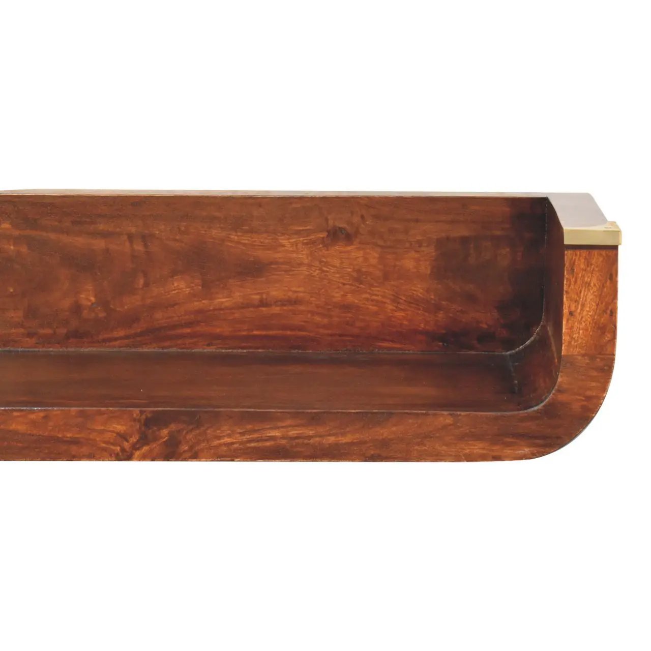 Indira - Floating Console Table - Walnut by HouseOfZazla