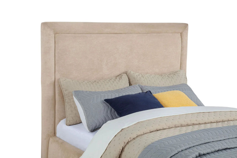 Lawson 54-inch Upholstered Full Platform Bed Light Saddle by Unique Piece Furniture