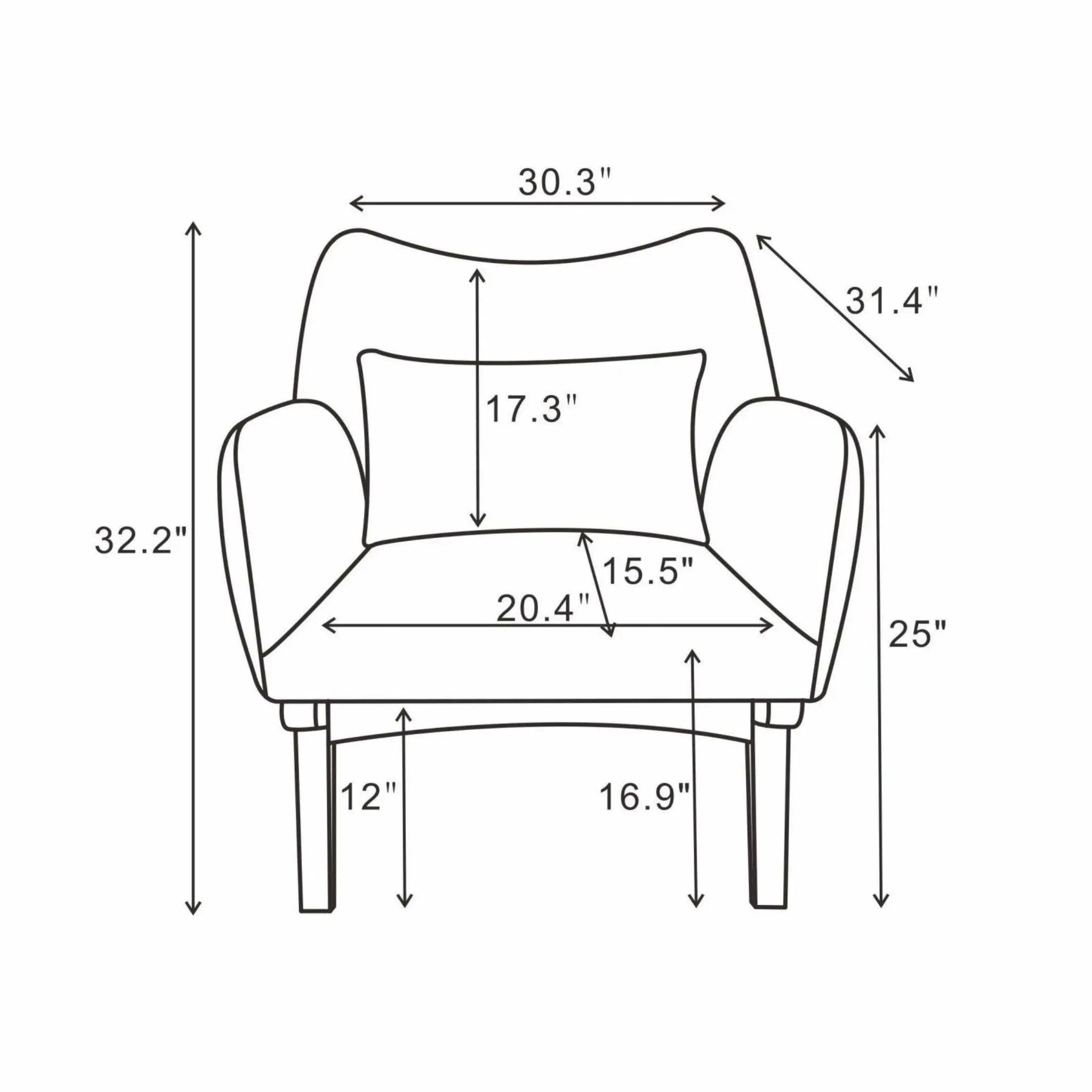 Brayden - Moder Armchair by Unique Piece Furniture