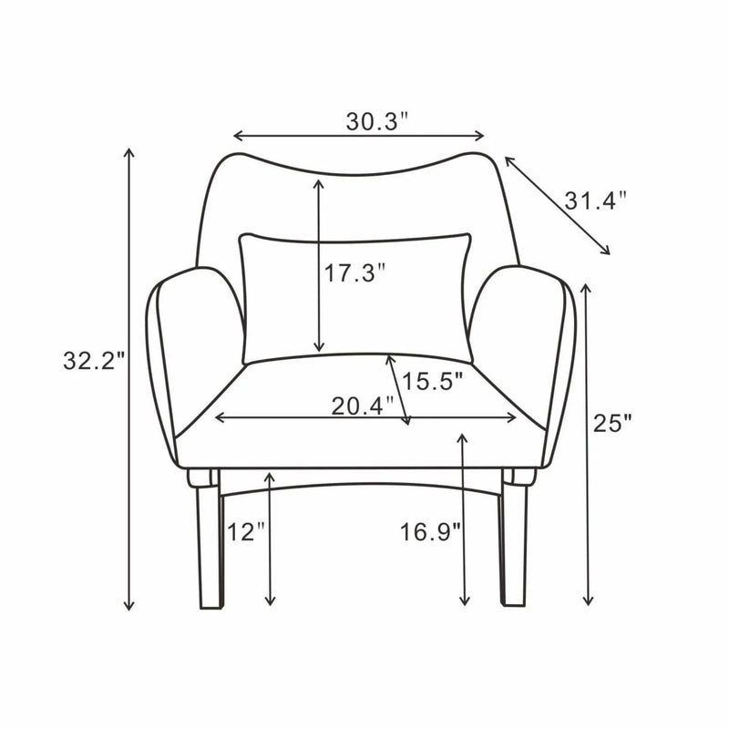 Brayden - Moder Armchair by Unique Piece Furniture