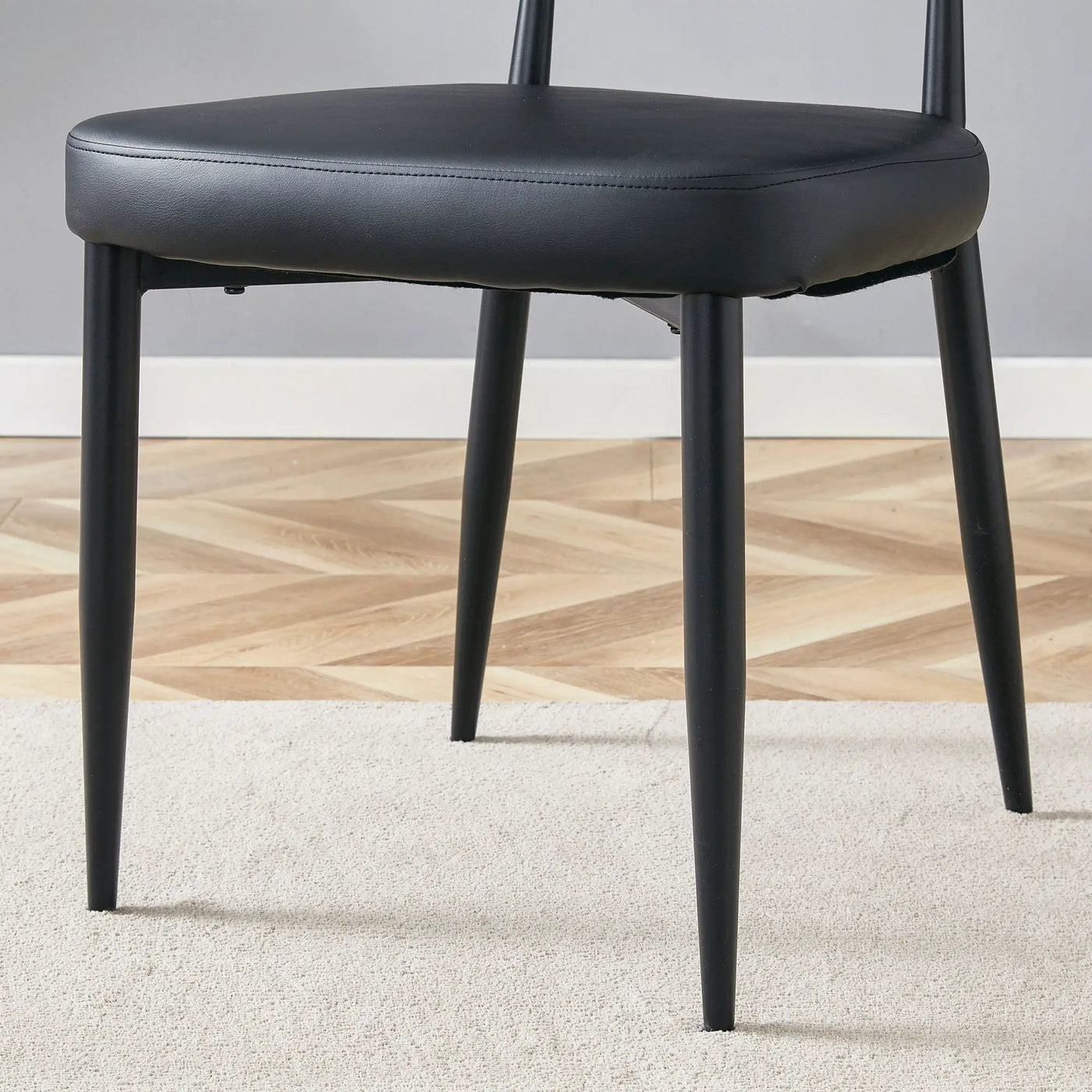 Minimalist Ergonomic Dining Chair With Curved Backres (Set of 4) by HouseOfZazla