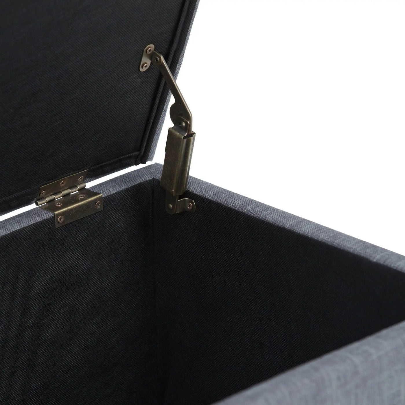 Sienna - Upholstered Storage Ottoman Bench by HouseOfZazla