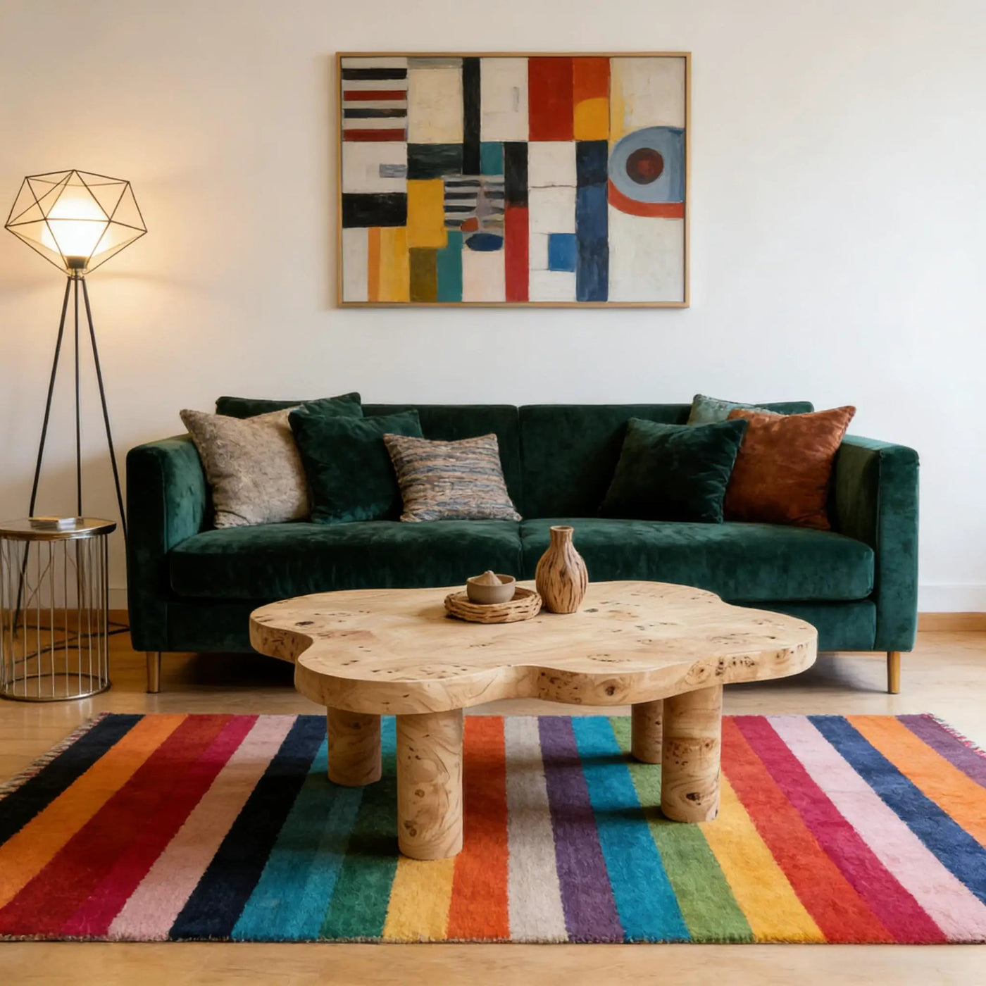 Cloud Shaped Coffee Table With 4 Round Legs by HouseOfZazla