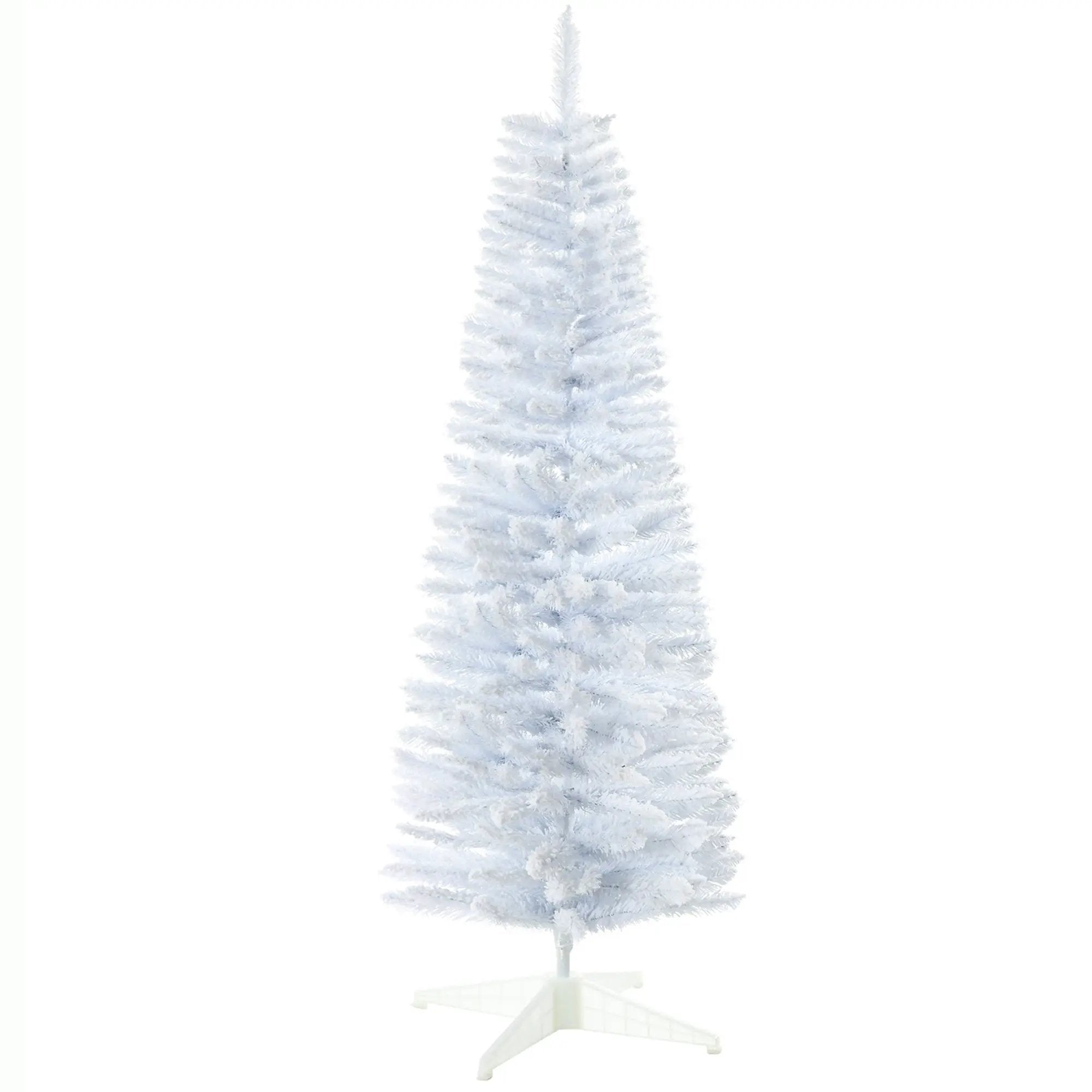 HOMCOM 5' Snow Flocked Artificial Pencil Christmas Tree by HouseOfZazla