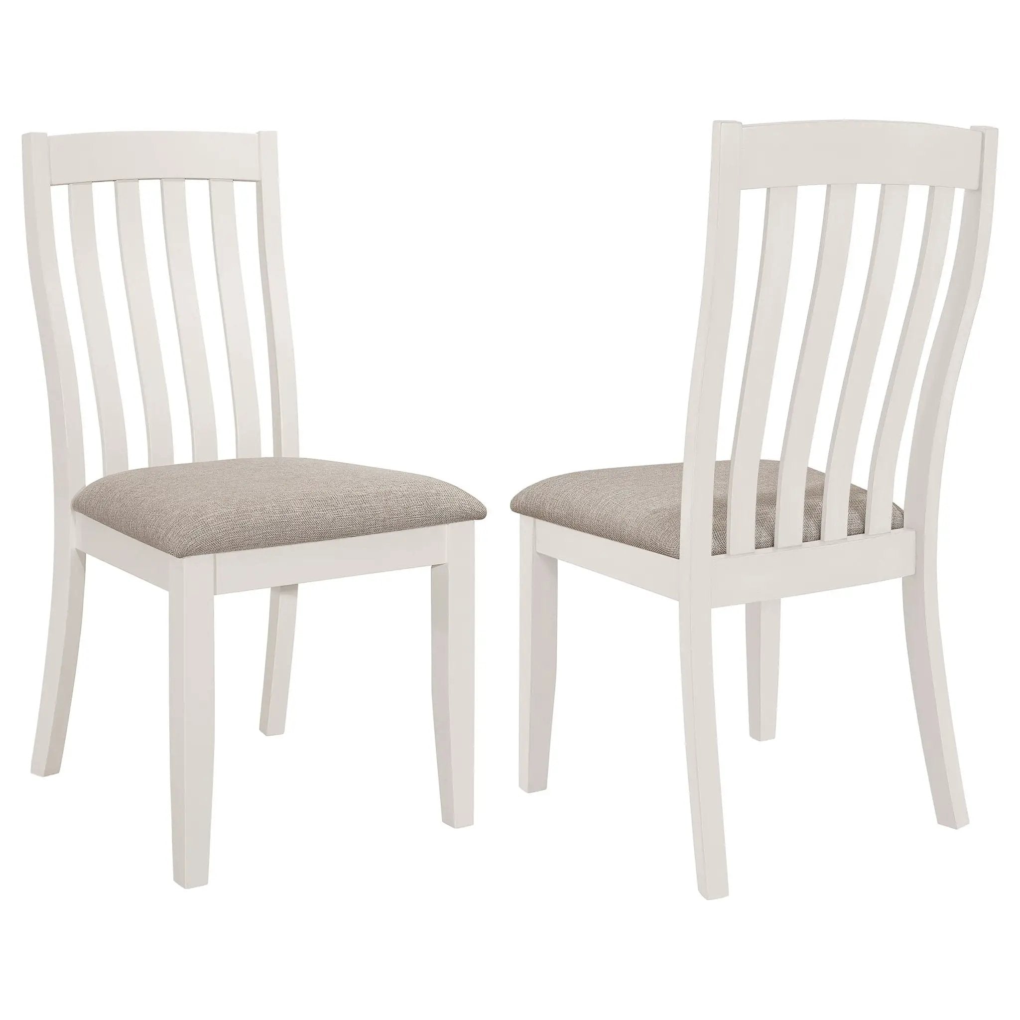 Dining Side Chair Set (2 Pieces) - Off White by HouseOfZazla