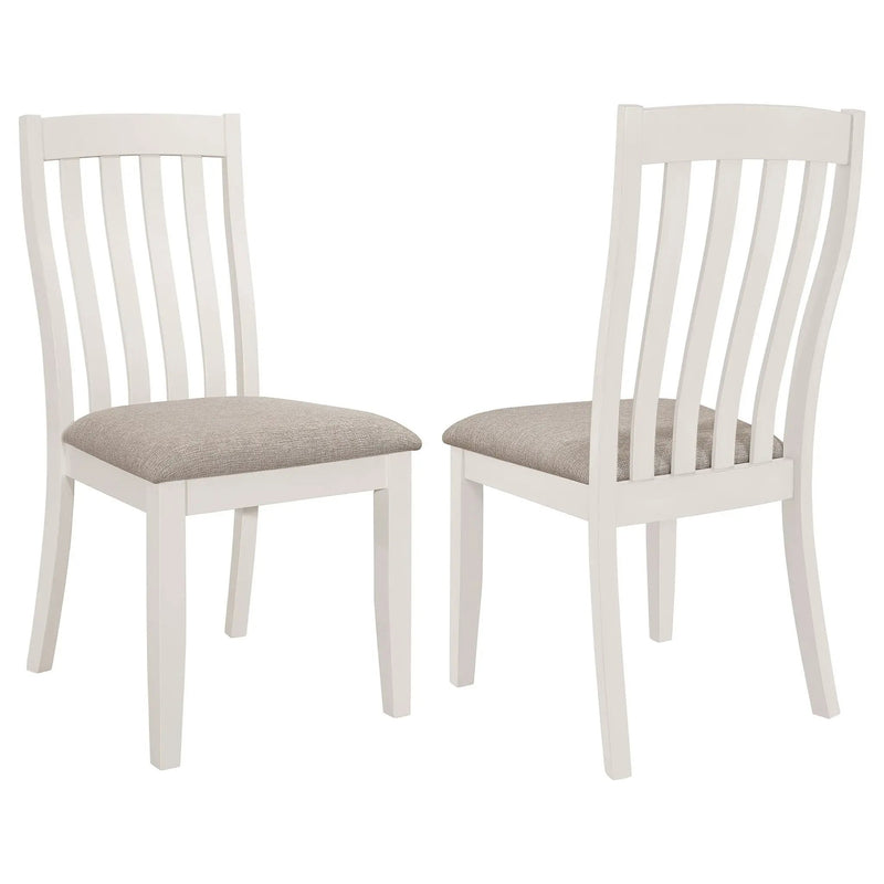 Dining Side Chair Set (2 Pieces) - Off White by HouseOfZazla