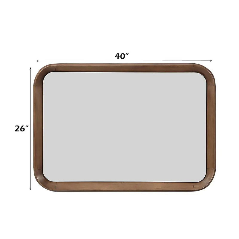 Harvey - Accent Mirror - Walnut by Unique Piece Furniture