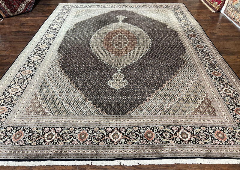 Exquisite Persian Tabriz Rug - 10x13, 400 KPSI, Herati Pattern by Jewel Rugs