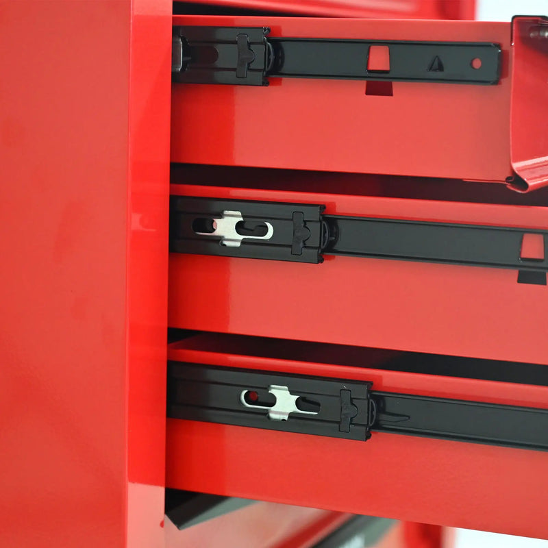 Rolling Metal Tool Chest With Drawers, Steel Storage Cabinet With Ball Bearing Slides by HouseOfZazla