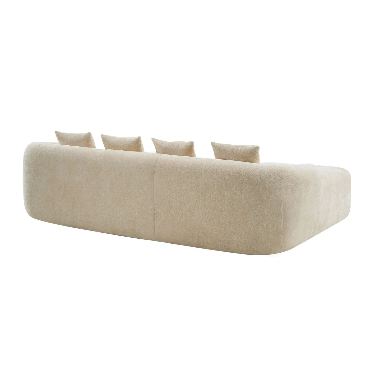 Modular L-Shape Sectional Sofa With Curved Chaise by HouseOfZazla