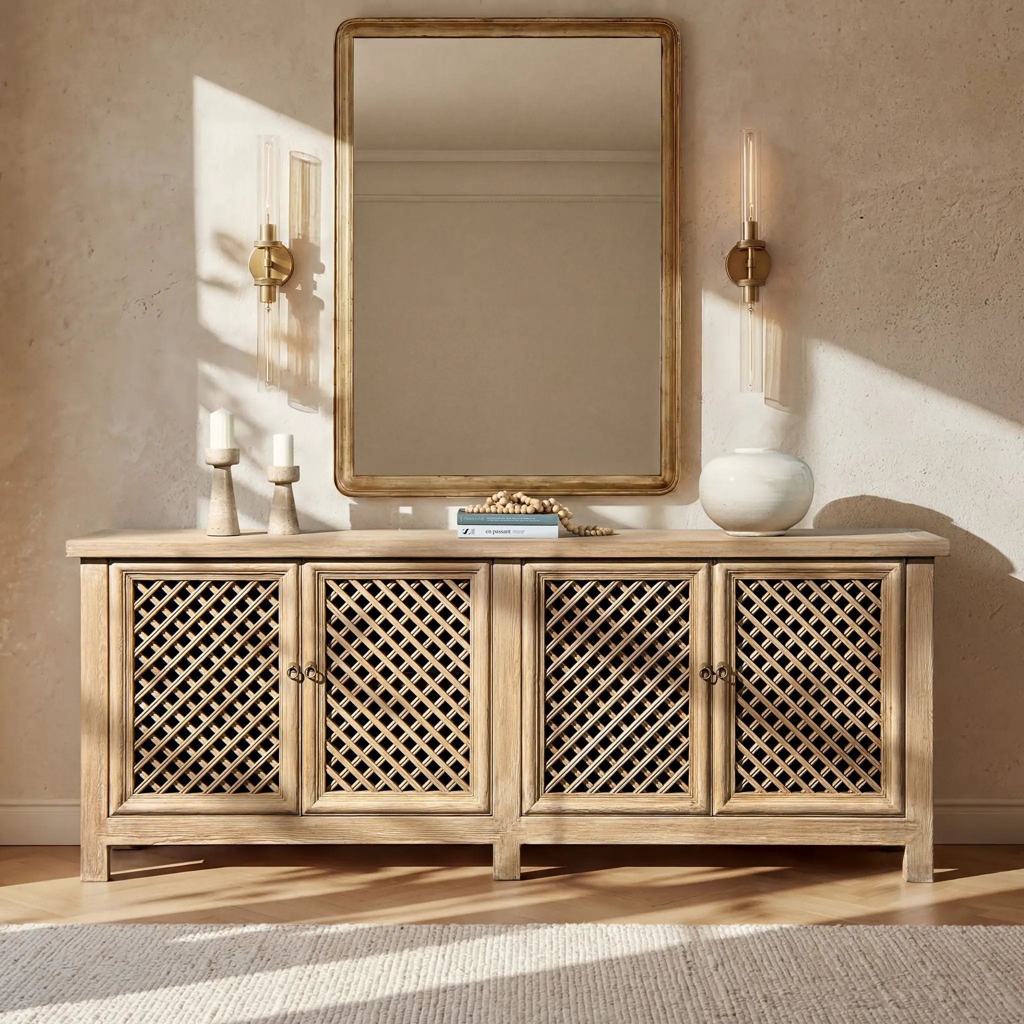 Arden - 4 Door Sideboard - Natural by HouseOfZazla