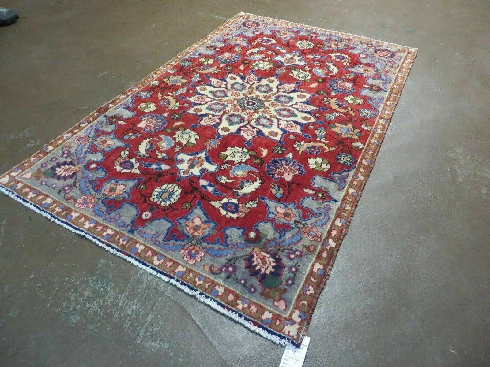 4' X 6' Antique Handmade India Floral Oriental Wool Rug Vegetable Dyes #120 by Jewel Rugs